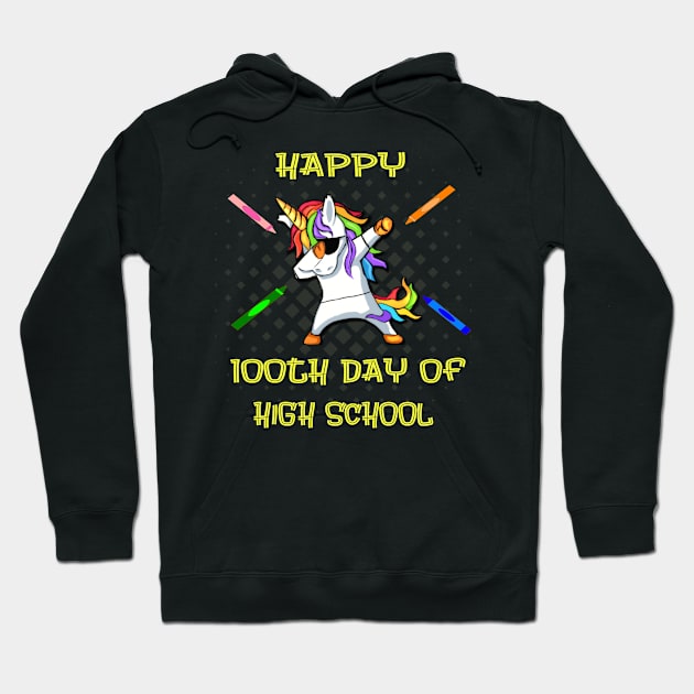 Happy 100th Day Of High School Hoodie by familycuteycom